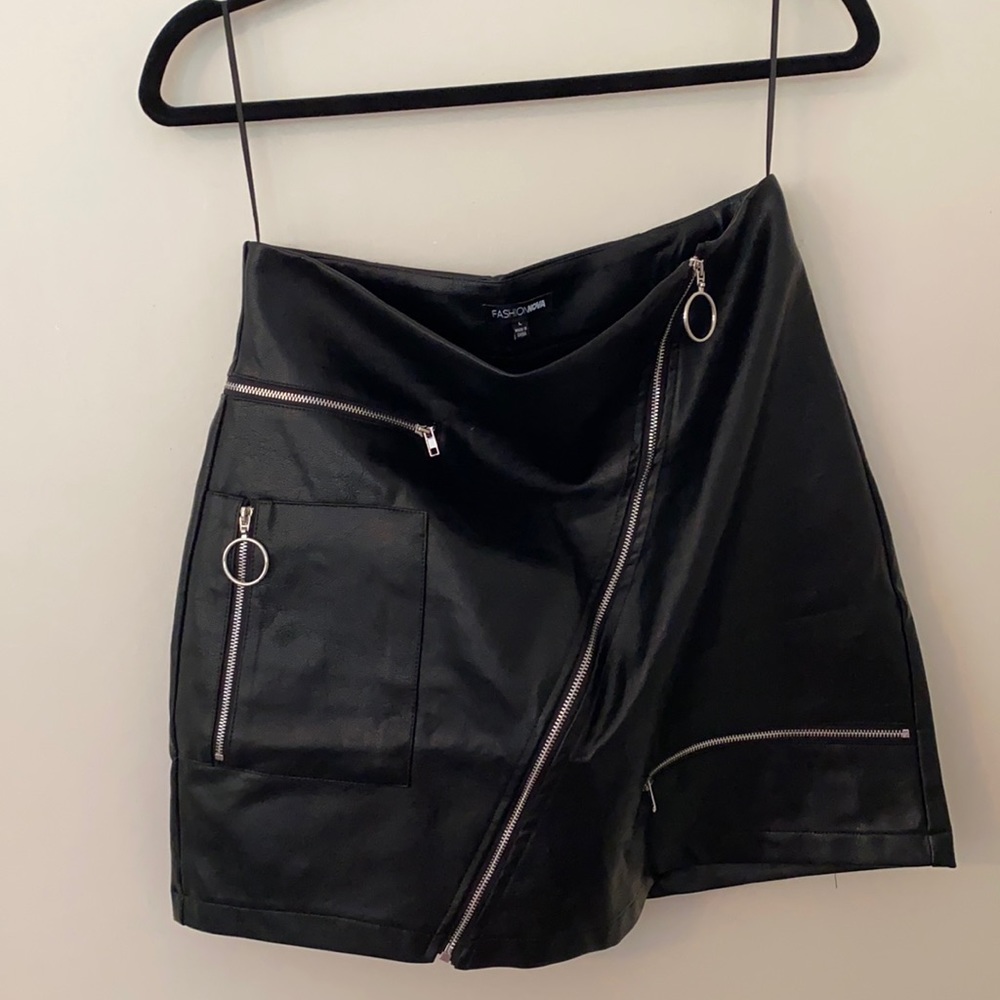 Janelle Leather Skirt